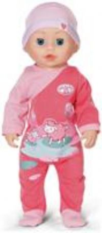 Baby Annabell Emily Walk with Me 710623 - 43cm Doll with Pink Romper and Hat - Includes Realistic Features - Requires 3 AAA Batteries (Not Included) - Suitable for Kids From 3+ Years