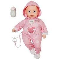 Baby Annabell Hannah Let/'s Play, Baby Doll with 5 Functions, Soft Fabric Body and Accessories, 36cm Tall Doll, For Children Aged 1+, 711002 Zapf Creation