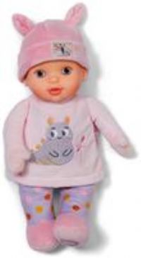 Baby Annabell for babies Sweetie Pink - Soft 30 cm first doll - With soft body & integrated rattle - fabric doll with a little hat baby toy - suitable newborn gift