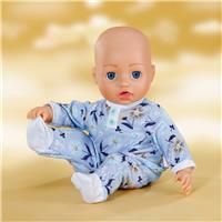 Baby Annabell Blue Romper - Soft fabric with floral patterns - Fits any 43cm Baby Annabell & BABY born baby dolls doll clothing - Suitable for Children Aged 3+