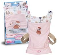 Baby Annabell Baby Carrier, doll carrier for kids with 2 viewing directions and adjustable strap in pink and gray, suitable for 36cm and 43cm dolls