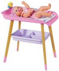 BABY born 829998 Changing Toddlers 3 Years & Up-Easy for Small Hands-Table with Removable Towel Holder