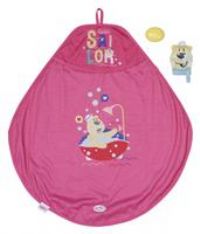 BABY born 830635 Bath Hooded Towel Set 43cm-for Toddlers 3 Years & Up-Easy for Small Hands-Includes Towel & Pretend Soap