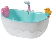 BABY Born Bath Bathtub 832691 - Accessories for 36cm & 43cm Dolls with Light/Sound Effects For Toddlers - Includes Pillow & Squirting Duck - Batteries Required - Suitable from 3 Years
