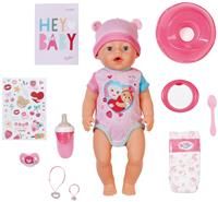 BABY born Emma, ££Baby Doll with 10 Functions and Accessories, For Children Aged 3 and Over, Works without Batteries, 43cm Tall Doll, 836392 Zapf Creation