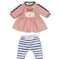 BABY born Dress Jungle with Striped Leggings, Cute Outfit for 36cm Dolls, 838129 Zapf Creation