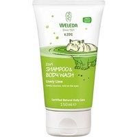 Weleda Lively Lime Kids 2 In 1 Shampoo and Body Wash, 150 ml
