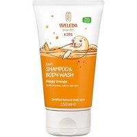 Weleda Happy Orange Kids 2 in1 Shampoo and Body Wash, 150 ml