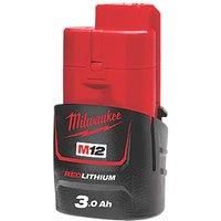 Milwaukee M12B3 12v 3.0Ah M12 Red Lithium-Ion Battery