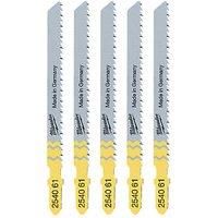 MILWAUKEE JIGSAW BLADE 75 X 2.5MM T 101 B - 4932254061 - 5PCS