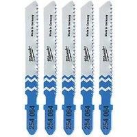 Milwaukee 4932254064 Jigsaw Blades T118B Metal Traditional Cut (Pack of 5)