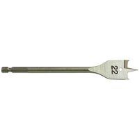 Milwaukee Flat Wood Bits - 1/4" Hex Flat Wood Boring Bits - 6mm to 38mm