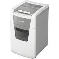 Leitz IQ Autofeed Office Micro Cut Paper Shredder P5, Automatic, 150 sheet, 44 Litre Bin Capacity, White, 80140000