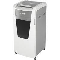 Leitz IQ Autofeed Office Cross Cut Paper Shredder P4, Automatic, 600 sheet, 110 Litre Bin Capacity, White, 80170000