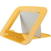 Leitz Adjustable Ergonomic Laptop Stand, Desktop/Tabletop Riser Stand, Compact Laptop Holder With 4 Heights, Ergo Cosy Range, Warm Yellow, 64260019