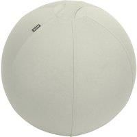 Leitz Ergo Active Sitting Ball, Ergonomically Designed Desk Chair Alternative, 65cm Diameter, Includes Fabric Ball Cover, Hand Air Pump & 2 x Plugs, Ergo Range, Light Grey, 65420085