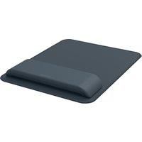 Leitz Ergo Mouse Pad with Adjustable Wrist Rest, Two Height Settings, Velvet Grey/White Computer Mouse Mat, 65170089