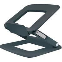 Leitz Height Adjustable Multi-Angle Laptop Stand, 80% Recycled Plastic, Six Pre-Set Height & Angle Combinations, Compact Footprint, 100% Recyclable, Ergo Range, Dark Grey, 64240089
