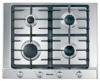 Miele KM2010SS 65cm Wide 4 Burner Gas Hob - Stainless Steel