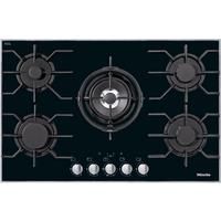 Miele 95cm Black Glass 5 Burner Gas Hob  Black