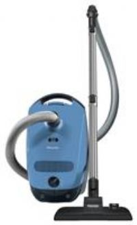 Miele Classic C1 Junior Bagged Cylinder Vacuum Cleaner with High Suction Power, Universal Floorhead, Lightweight Design, Tech Blue