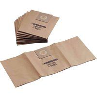 vhbw 5x Vacuum Cleaner Bag Replacement for Kärcher 4002667803686, 6.904-312.0 for Vacuum Cleaner - Paper Brown