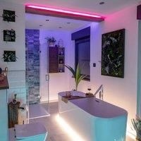 Briloner Superline LED strip, remote control, 10 m RGB IP44