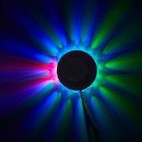 BRILONER - LED Party Light with Music Sensor, Colourful RGB Light, USB Connection, Party, Disco Light, Party Gadgets, LED Light, Party Lighting, Party Decoration Birthday, 12.5 x 3.8 cm, Black