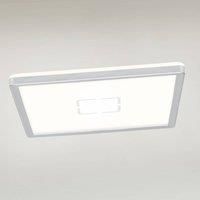 Briloner LED ceiling lamp Free, 29 x 29 cm, silver