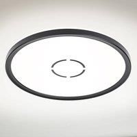 Briloner Leuchten LED Ceiling Light, Ceiling lamp with Backlight Effect, 18W, 2,400 lumens, 4,000 Kelvin, Round, White/Black, Ø 29.3cm