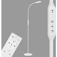 BRILONER Leuchten LED Floor Lamp Dimmable with Remote Control with Colour Temperature Control 8 Watt 700 Lumen White