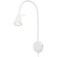 Briloner 2082 LED wall light with wall element, white