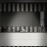 BRILONER Leuchten - LED Mirror Light, IP44, Bathroom Light, 8 Watt, 780 Lumen, 4000 Kelvin, Black, 600 x 103 x 36 mm (L x W x H)