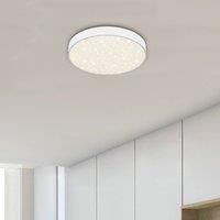 Briloner Flame Star LED ceiling light, 21.2 cm, white