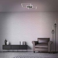 Briloner Frame LED ceiling light, 2-bulb, CCT, black