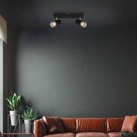 Briloner Plek downlight GU10 black/silver 2-bulb