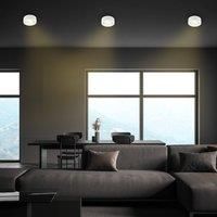 Briloner Desi LED recessed light, white, 9cm, on/off, 3,000 K