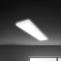 Briloner - LED Ceiling Light, Ultra Slim Panel Lamp, 98x20x3 cm, Backlight Effect, Neutral White Light, Flush Mount, 36W, 4800 Lum, Ceiling Lights Living Room, Kitchen, Office, White