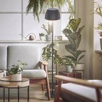 BRILONER - Riffle LED Rechargeable Floor lamp IP44 with Touch, 19x124 cm, dimmable, Memory Function, Replaceable Battery, Battery Floor lamp, Stand lamp, German Design Award Winner 2025, Anthracite