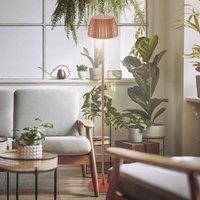 BRILONER - Riffle LED Rechargeable Floor lamp IP44 with Touch, 19x124 cm, dimmable, Memory Function, Replaceable Battery, Battery Floor lamp, German Design Award Winner 2025, Copper Colour