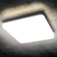 Heitronic Pronto LED ceiling light, angular, 28 x 28 cm