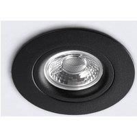 Heitronic DL6809 LED downlight, round, black