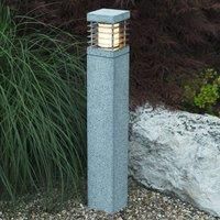 Heitronic is true Granite Floor Lamp Light Lamer Bollard Granite Garden Light Lamp for LED E27 Bulbs 70 cm