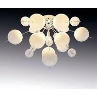 Nve Explosion ceiling light in white and chrome