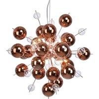 Nve Explosion - pendant light with copper spheres