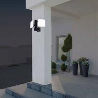 Nve Jaro LED outdoor wall light, sensor, two-bulb