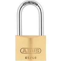 L19126 - ABUS 65 Series Brass Long Shackle Padlock