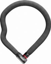 ABUS Chain Lock Goose Lock 4204K - Flexible, Rattle-Free Bicycle Lock Made of Hardened Steel - 4 mm Thick Steel Chain, 28 mm Total Diameter - 85 cm Long - with Key - Black
