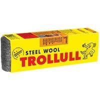 TROLLULL Steel Wool | Wire Wool 200g medium 2, can be used to remove old wax or polish residues, apply wax, or clean metal casting moulds