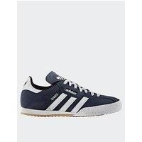 adidas Samba Super Trainers in Navy & White - suede retro classics, football